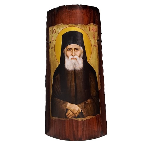 Άγιος Παΐσιος , χειροποίητη κρεμαστή κεραμική εικόνα , 30cm x 15.5cm x 6cm