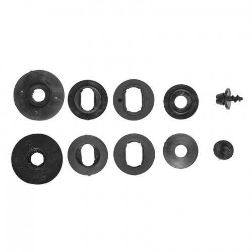 Κουμπώματα στρογγυλά+οβάλ μαύρα σετ για Toyota 4τμχ
