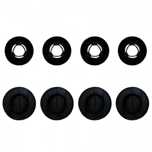 Κουμπώματα στρογγυλά μαύρα σετ για Renault / Dacia 4τμχ