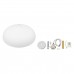 GloboStar® ZOE 00837 Μοντέρνο Κρεμαστό Φωτιστικό Οροφής Μονόφωτο Λευκό Μεταλλικό Καμπάνα Φ60 x Υ35cm