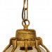  Vintage Industrial Κρεμαστό Φωτιστικό Οροφής Μονόφωτο Μπρονζέ Χρυσό Μεταλλικό Πλέγμα με Μελί Γυαλί Φ18 GloboStar ETOILE 00988