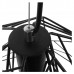 Vintage Industrial Kρεμαστό Φωτιστικό Οροφής Μονόφωτο Μαύρο Μεταλλικό Πλέγμα Φ32 GloboStar GRID 01022