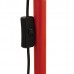 Μοντέρνο Φωτιστικό Δαπέδου Μονόφωτο Μεταλλικό Κόκκινο Φ15 GloboStar AUDREY RED 01470