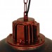 Vintage Industrial Κρεμαστό Φωτιστικό Οροφής Μονόφωτο Καφέ Σκουριά Μεταλλικό Πλέγμα Φ33 GloboStar HARROW IRON RUST 01572