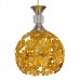 Μοντέρνο Κρεμαστό Φωτιστικό Οροφής Τρίφωτο Χρυσό Μεταλλικό με Κρύσταλλα Φ50 GloboStar MARGARITA 01670