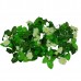 Τεχνητό Κρεμαστό Φυτό Διακοσμητική Γιρλάντα Μήκους 2.2 μέτρων με 33 X Μικρά Τριαντάφυλλα Πράσινα Λευκά GloboStar 09019