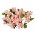 Τεχνητό Κρεμαστό Φυτό Διακοσμητική Γιρλάντα Μήκους 2.2 μέτρων με 18 X Άνθη Κερασιάς Ροζ Σομόν GloboStar 09024