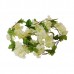 Τεχνητό Κρεμαστό Φυτό Διακοσμητική Γιρλάντα Μήκους 2.2 μέτρων με 18 X Άνθη Κερασιάς Λευκό GloboStar 09025
