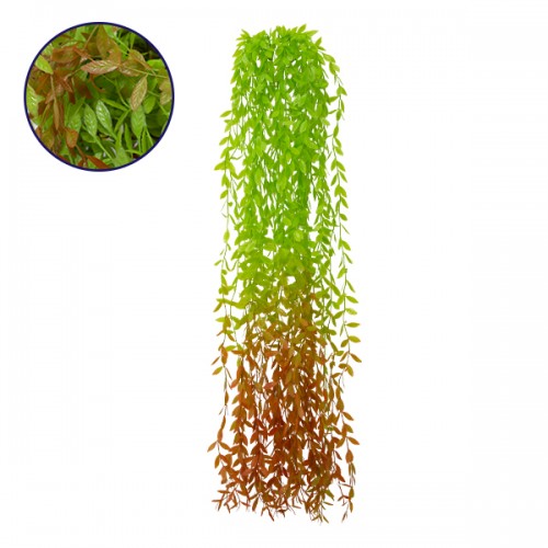 Τεχνητό Κρεμαστό Φυτό Διακοσμητικό Ευρωπαϊκή Τέφρα Μήκους 100cm με 5 X Κλαδιά Φύλλωμα Πράσινο - Καφέ GloboStar 09092