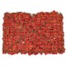 GloboStar® 78310 Συνθετικό Πάνελ Φυλλωσιάς - Κάθετος Κήπος Τριαντάφυλλο - Ορτανσία Κόκκινο Μ60 x Υ40 x Π7cm