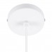 GloboStar® 36217 HANNA Μοντέρνο Κρεμαστό Φωτιστικό Οροφής Ανάρτηση με Λευκό Ντουί E27 για Τοποθέτηση Καπέλων Φωτιστικών Μονόφωτο Λευκό Φ4 x Y110cm