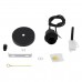 GloboStar® 36218 HANNA Μοντέρνο Κρεμαστό Φωτιστικό Οροφής Ανάρτηση με Μαύρο Ντουί E27 για Τοποθέτηση Καπέλων Φωτιστικών Μονόφωτο Μαύρο Φ4 x Y110cm