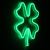 GloboStar® 78572 Φωτιστικό Ταμπέλα Φωτεινή Επιγραφή NEON LED Σήμανσης FOUR LEAF CLOVER 5W με Καλώδιο Τροφοδοσίας USB - Μπαταρίας 3xAAA (Δεν Περιλαμβάνονται) - Πράσινο