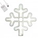 GloboStar® 78581 Φωτιστικό Ταμπέλα Φωτεινή Επιγραφή NEON LED Σήμανσης SNOWFLAKE 5W με Καλώδιο Τροφοδοσίας USB - Μπαταρίας 3xAAA (Δεν Περιλαμβάνονται) - Ψυχρό Λευκό 6000K