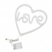 GloboStar® 78591 Φωτιστικό Ταμπέλα Φωτεινή Επιγραφή NEON LED Σήμανσης LOVE & HEART 5W με Καλώδιο Τροφοδοσίας USB - Μπαταρίας 3xAAA (Δεν Περιλαμβάνονται) - Ροζ & Θερμό Λευκό 2700K