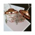 GloboStar® 79807 Διακοσμητική Γιρλάντα Bronze Lamp 2 Μέτρα με Διακόπτη On/Off - 10 LED 3W με Μπαταρίες 2xAA & Διάφανο Καλώδιο Αδιάβροχη IP44 Θερμό Λευκό 2700K Μ2m