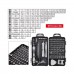 GloboStar® 79996 Επαγγελματικό Mini Σετ Εργαλείων 115 Εξαρτημάτων σε 1 DIY Tool Kit - Για Επισκευές iPhone,Samsung κλπ Κινητά Τηλέφωνα - PC - Laptop - Xbox - Ρολογιών - Οπτικά - Γυαλιά και Γενικών Μικρόεπισκευών Λεπτομέρειας με Μαγνητικό Κατσαβίδι Καστάνι