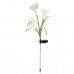 GloboStar® 85706 Αυτόνομο Ηλιακό Φωτιστικό Λουλούδι LED SMD 1W 100lm με Ενσωματωμένη Μπαταρία 600mAh - Φωτοβολταϊκό Πάνελ με Αισθητήρα Ημέρας-Νύχτας Αδιάβροχο IP65 Garden Lily Flower Ψυχρό Λευκό 6000K