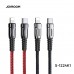 GloboStar® 87001 JOYROOM Originals S-1224K1 Καλώδιο Φόρτισης Fast Charging Braid iPhone 1.2M 20W από Type-C / USB-C σε 8 Pin Lightning με Πλεκτό Κόκκινο