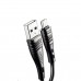 GloboStar® 87007 JOYROOM Originals JR-S118 Καλώδιο Φόρτισης Fast Charging Data iPhone 1M από Regular USB 2.0 σε Type-C USB-A Μαύρο
