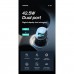 GloboStar® 87202 JOYROOM Originals C-A17 Φορτιστής Αναπτήρα Αυτοκινήτου με Οθόνη Max 42.5W Dual Port PD & QC3.0 Digital Display Fast Charging Phone Adapter Μπλε