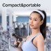 GloboStar® 87301 JOYROOM Originals JR-GH113 φορητή Συσκευή Μασάζ για το Σώμα με 4 Κεφαλές 10w με Ενσωματωμένη Επαναφορτιζόμενη Μπαταρία Λιθίου 2000mAh - Mini Massage Gun Ασημί Νίκελ