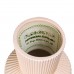 GloboStar® Artificial Garden CAPRI 20470 Πήλινο Κεραμικό Κασπώ Γλάστρα - Flower Pot Απαλό Μπεζ Φ9.5cm x Υ25cm 