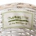 GloboStar® Artificial Garden DOMINGO 20593 Διακοσμητικό Πλεκτό Καλάθι - Κασπώ Γλάστρα - Flower Pot Λευκό με Μπεζ Φ21 x Υ30cm