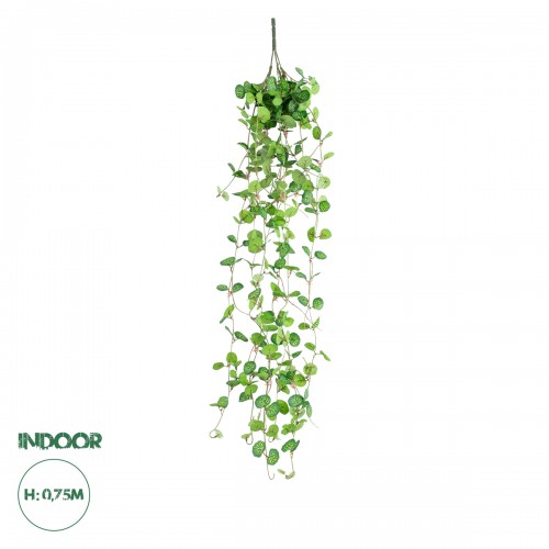 GloboStar® Artificial Garden IVY HANGING 20237 Τεχνητό Διακοσμητικό Κρεμαστό Φυτό Κισσός Υ75cm 