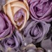 GloboStar® Artificial Garden ROSES STORY 20352 Τεχνητό Διακοσμητικό Πάνελ Λουλουδιών - Κάθετος Κήπος σύνθεση Μωβ & Ροζ Τριαντάφυλλα Μ40 x Π60 x Υ8cm 
