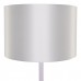 GloboStar® ASHLEY 00823 Μοντέρνο Φωτιστικό Δαπέδου Μονόφωτο Μεταλλικό Λευκό με Καπέλο Φ35 x Υ145cm
