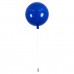 GloboStar® BALLOON 00654 Μοντέρνο Παιδικό Φωτιστικό Οροφής Μονόφωτο Μπλε Πλαστικό Μπάλα Φ30 x Υ33cm