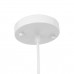 GloboStar® CAGE 00867 Vintage Industrial Κρεμαστό Φωτιστικό Οροφής Μονόφωτο Λευκό Μεταλλικό Πλέγμα Φ15 x Y22cm