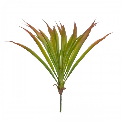 GloboStar® CORDYLINE 78229 Τεχνητό Φυτό Κορδιλύνη - Μπουκέτο Διακοσμητικών Φυτών - Κλαδιών με Φύλλωμα Πράσινο - Κόκκινο Υ34cm