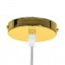 GloboStar® CRISTIN 00760 Μοντέρνο Κρεμαστό Φωτιστικό Οροφής Μονόφωτο Χρυσό Γυάλινο Φ30 x Υ19cm