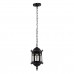 GloboStar® DARCY 00655 Vintage Κρεμαστό Φωτιστικό Οροφής Μονόφωτο Μαύρο Μεταλλικό Πλέγμα Φ15.5 x Y32.5cm