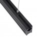 GloboStar® MARKET 61020-1 Γραμμικό Κρεμαστό Φωτιστικό Linear LED CCT 18W 2230lm 60° AC 220-240V Μ20 x Π2 x Υ4cm Ψυχρό Λευκό 6000K - Μαύρο - 3 Years Warranty