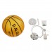 GloboStar® SPALDING NBA 00649 Μοντέρνο Κρεμαστό Παιδικό Φωτιστικό Οροφής Μονόφωτο Πορτοκαλί Γυαλίνο Φ25 x Υ25cm