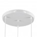 GloboStar® TRIANGLE 00617 Μοντέρνο Κρεμαστό Φωτιστικό Οροφής Τρίφωτο Λευκό Μεταλλικό Πλέγμα Φ49 x Y130cm