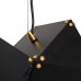 GloboStar® WELLES Replica 00796 Μοντέρνο Κρεμαστό Φωτιστικό Οροφής Πολύφωτο Μεταλλικό Μαύρο Χρυσό Μ68 x Π32 x Υ30cm