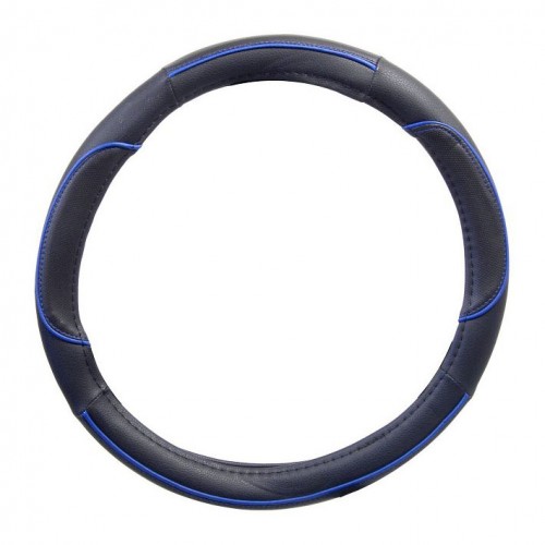 Κάλυμμα τιμονιού Wave μαύρο-μπλε 37-39cm