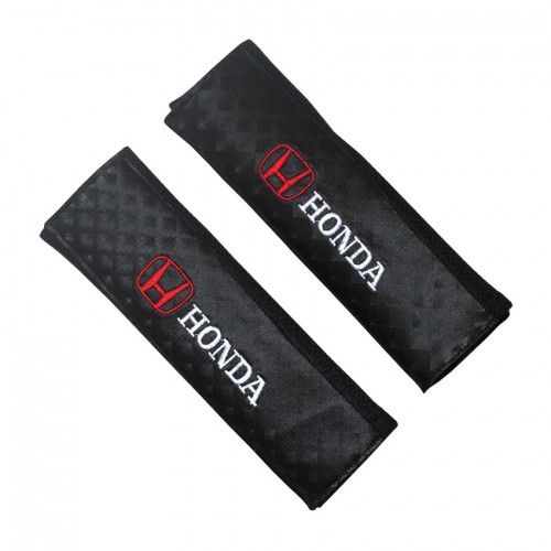 Μαξιλαράκια ζώνης προστατευτικά μαύρα Honda 2τμχ
