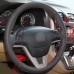 Ραφτό κάλυμμα τιμονιού Honda CRV III με κόκκινη κλωστή