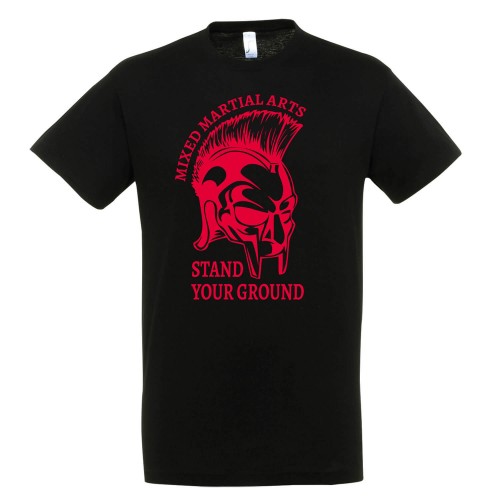 T-shirt Βαμβακερό MMA Stand Your Ground - Μαύρο