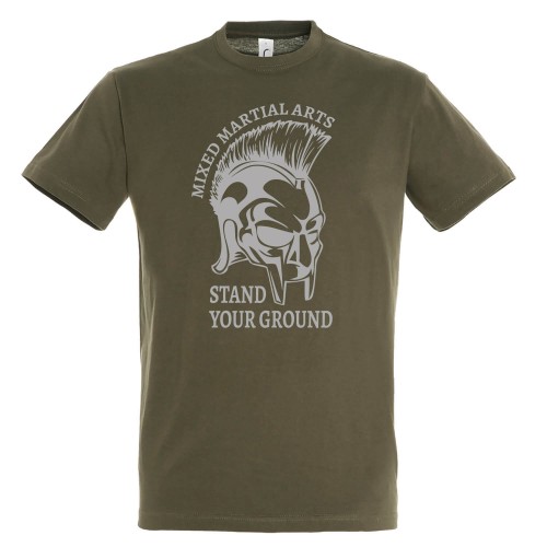 T-shirt Βαμβακερό MMA Stand Your Ground - Χακί