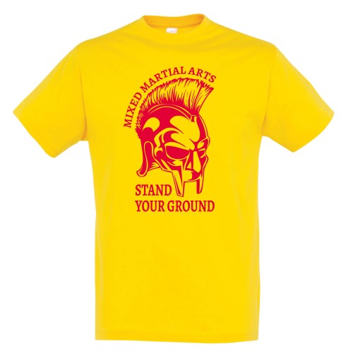 T-shirt Βαμβακερό MMA Stand Your Ground - Κίτρινο