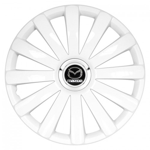 Τάσια Spyder Pro White 14" με σήμα Mazda 4τμχ